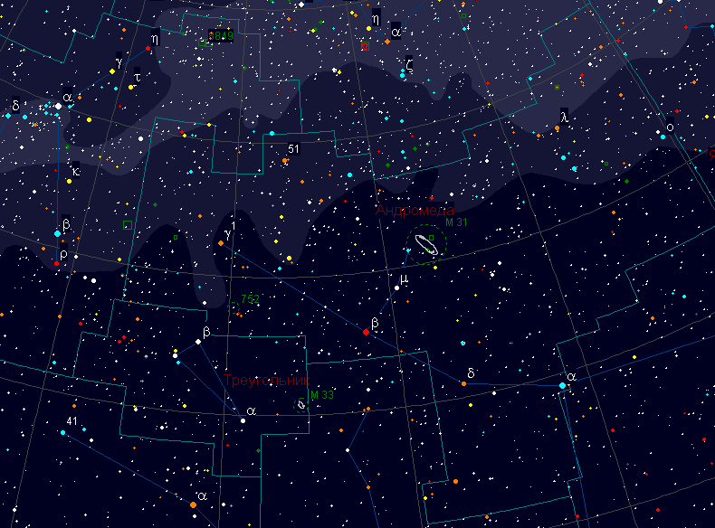 карта - Андромеда